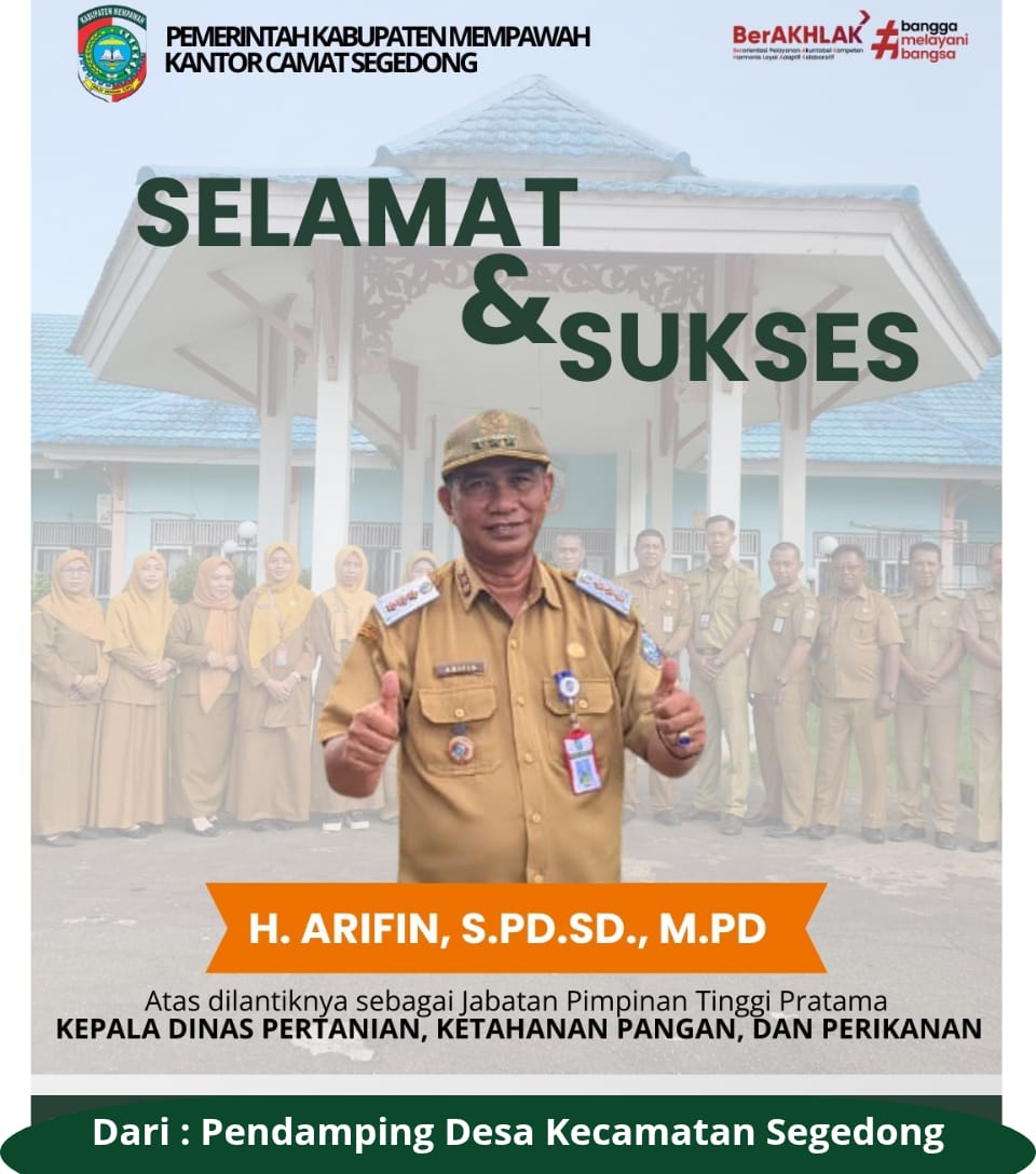 Selamat dan Sukses Atas di Lantiknya Bpk. Arifin, S.Pd,SD, M.Pd